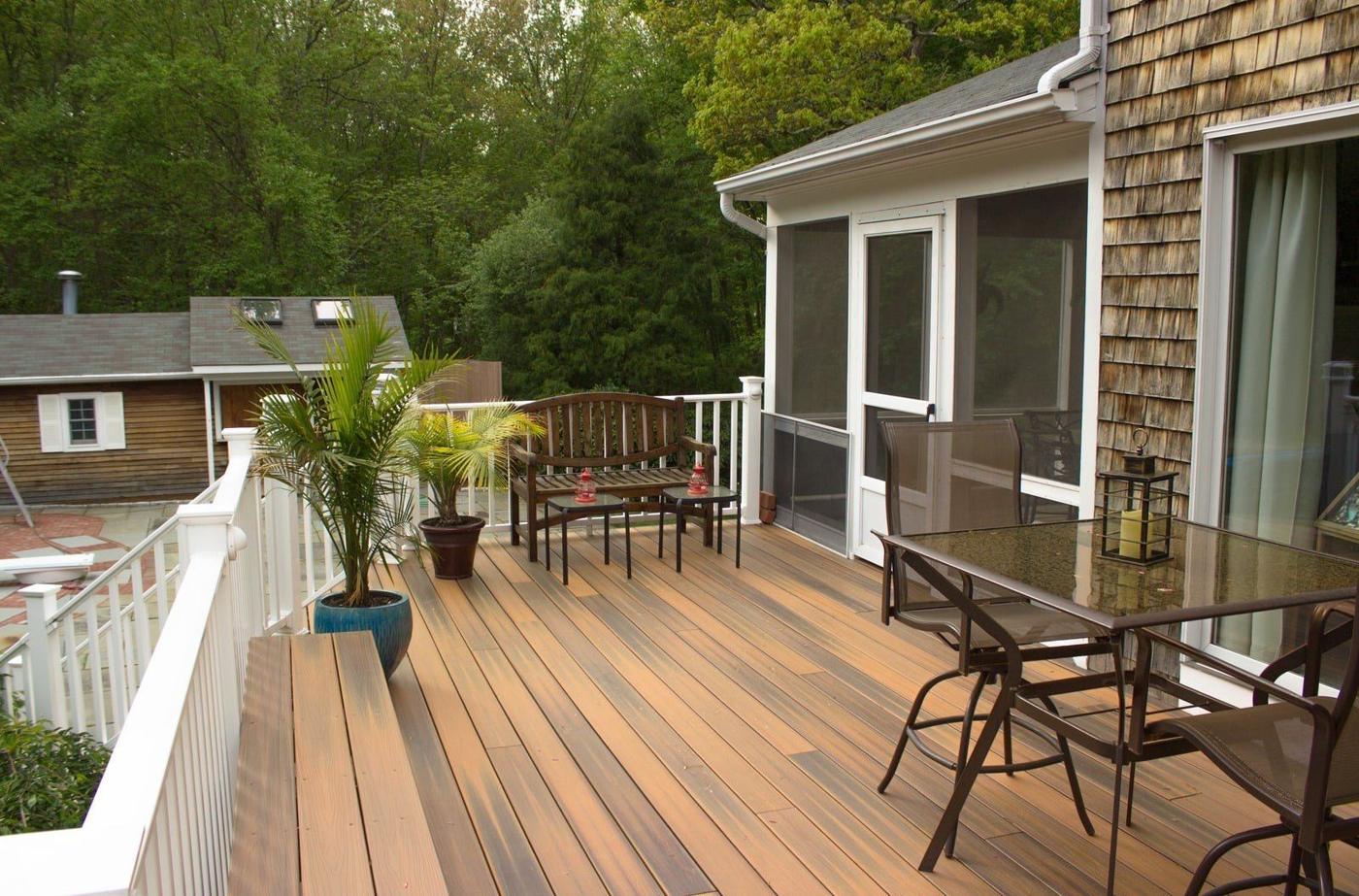 Composite deck and railing