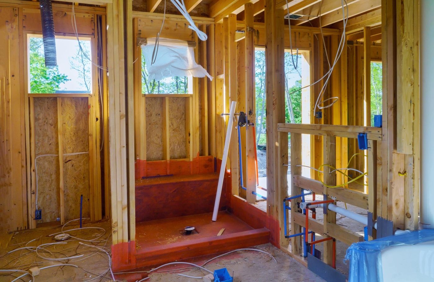Powder room to master bath